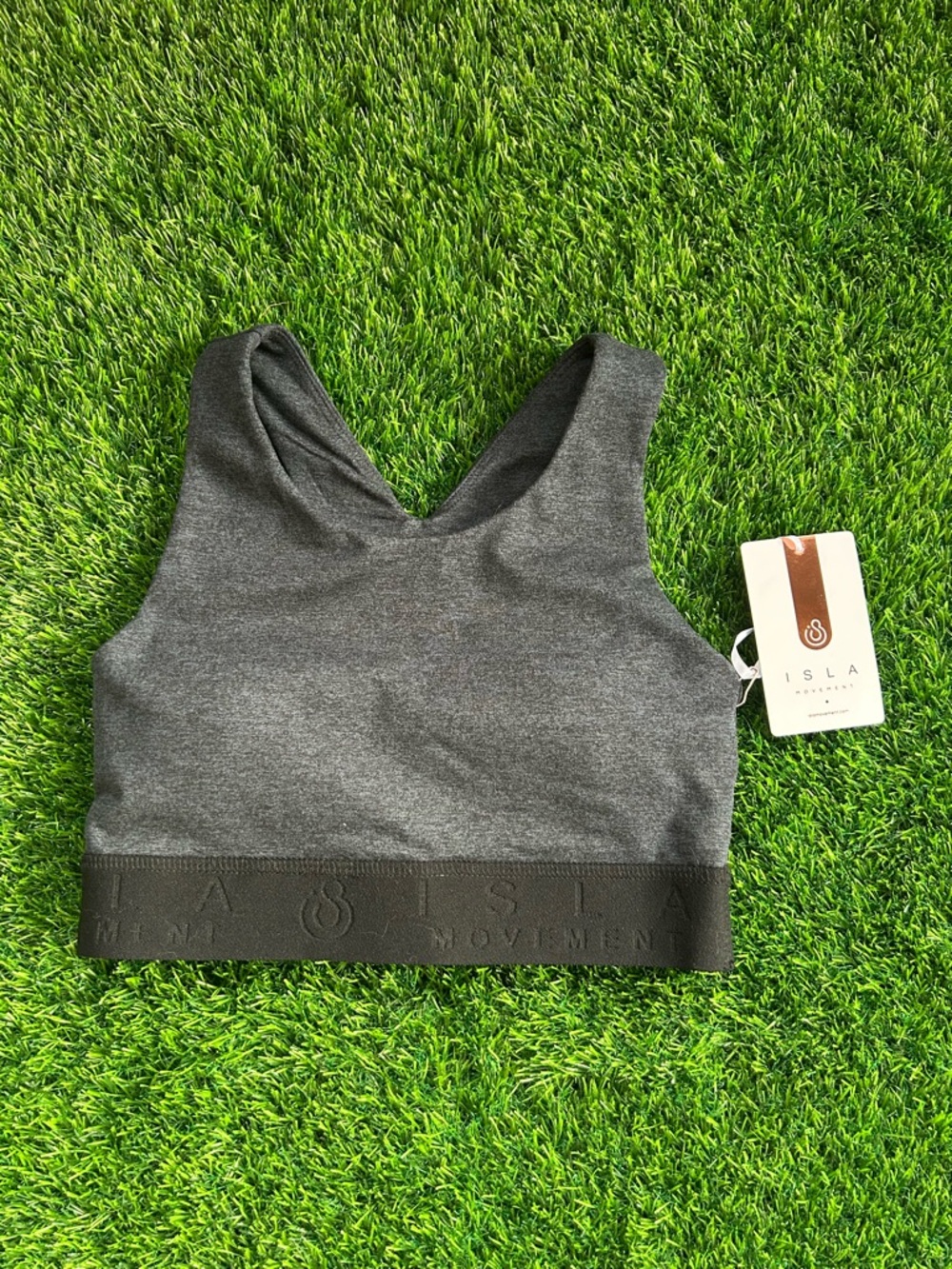 Women's Charcoal Gray Seamless Sports Bra